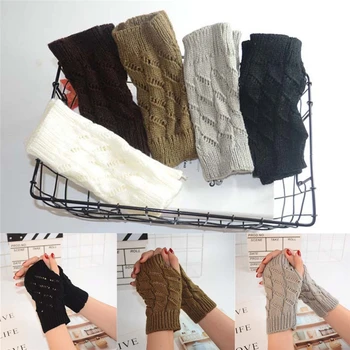 Women Gloves Stylish Hand Warmer Winter Gloves Women Arm Crochet Knitting Faux Wool Mitten Warm Fingerless Gloves Gants New 
Women Gloves Stylish Hand Warmer Winter Gloves Women Arm Crochet Knitting Faux Wool Mitten Warm Fingerless Gloves Gants New