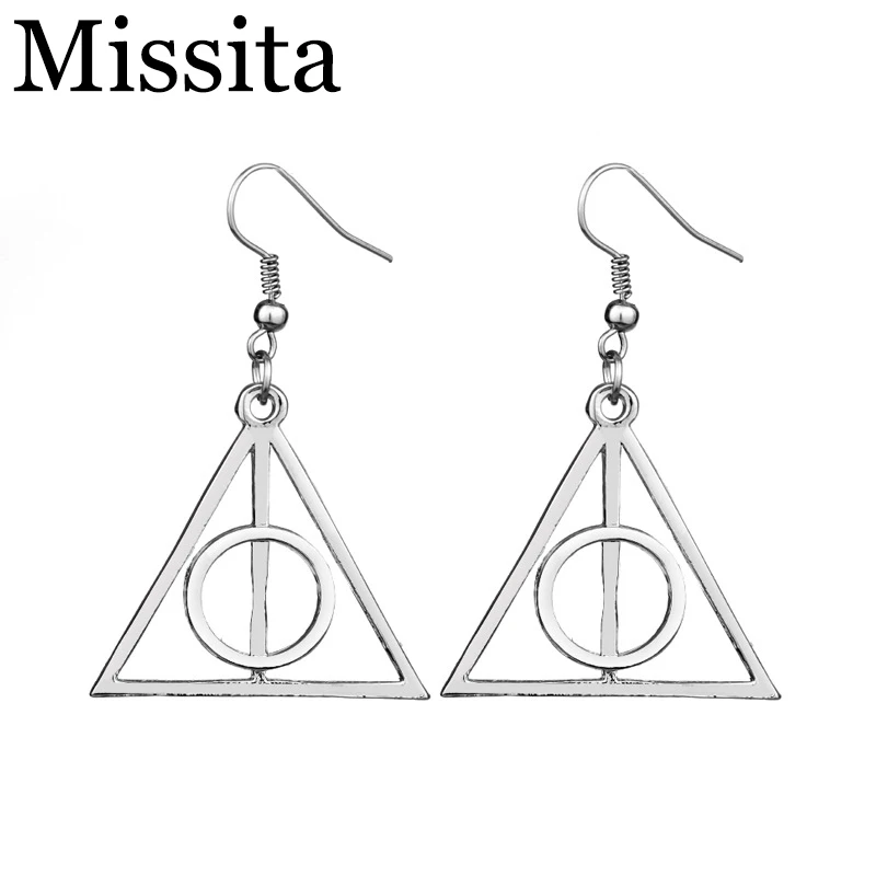 Hot Sale Deathly Hallows Harri P Earrings Charm Silver & Gold Color Hogwarts Dangle Earrings For Women Party Jewelry Gifts
Hot Sale Deathly Hallows Harri P Earrings Charm Silver & Gold Color Hogwarts Dangle Earrings For Women Party Jewelry Gifts