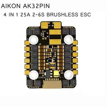 AIKON AK32PIN 4 IN 1 25A 2-6S Blheli_32 DSHOT1200 w/ 5V/3A BEC Brushless ESC For RC Models Spare Part DIY Accs
AIKON AK32PIN 4 IN 1 25A 2-6S Blheli_32 DSHOT1200 w/ 5V/3A BEC Brushless ESC For RC Models Spare Part DIY Accs
