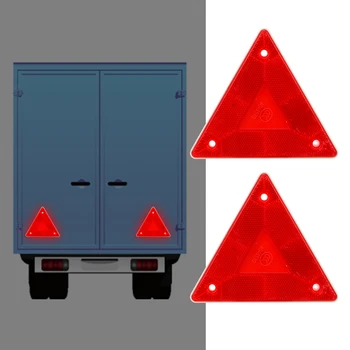 LEEPEE Reflective Sign Board Triangle Warning Reflector Stop Warning Sign Truck Plate Rear Light Safety Red 2 Pieces
LEEPEE Reflective Sign Board Triangle Warning Reflector Stop Warning Sign Truck Plate Rear Light Safety Red 2 Pieces