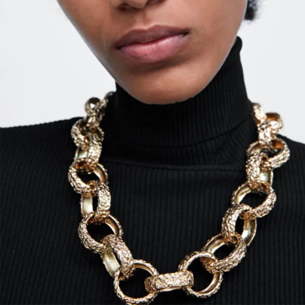 JUST FEEL ZA Circle Chain Choker Necklaces For Women Metal Maxi Gold Color Vintage Collar Jewelry Female Punk Pendant Necklaces
JUST FEEL ZA Circle Chain Choker Necklaces For Women Metal Maxi Gold Color Vintage Collar Jewelry Female Punk Pendant Necklaces