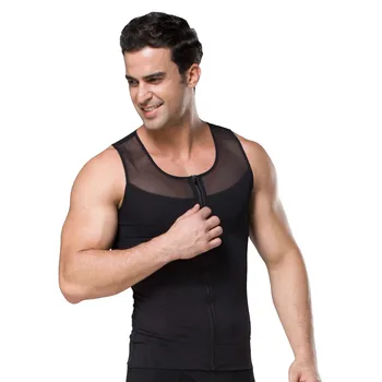 Men Slimming Zipper Underwear Body Shaper Waist Control Tops Tummy T Shirts Sleeveless Back Support Body Undershirt Elastic Tee
Men Slimming Zipper Underwear Body Shaper Waist Control Tops Tummy T Shirts Sleeveless Back Support Body Undershirt Elastic Tee