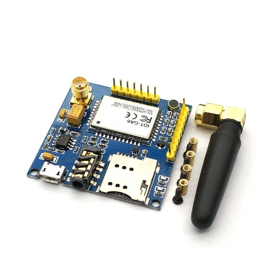 SIM900 A6 GPRS Pro Serial GPRS GSM Module Core DIY Developemnt Board TTL RS232 With Antenna GPRS Wireless Module Data Replace
SIM900 A6 GPRS Pro Serial GPRS GSM Module Core DIY Developemnt Board TTL RS232 With Antenna GPRS Wireless Module Data Replace