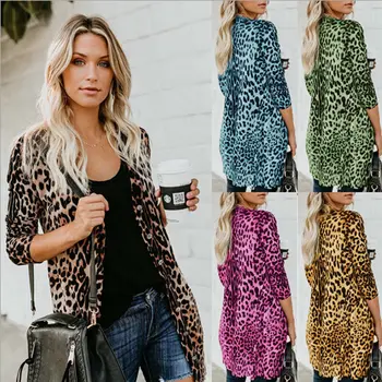 NEW Fashion Women Full Sleeve Leopard Print Long Shirts Top Street Style Slim Fit Cardigan Outwear Autumn 
NEW Fashion Women Full Sleeve Leopard Print Long Shirts Top Street Style Slim Fit Cardigan Outwear Autumn