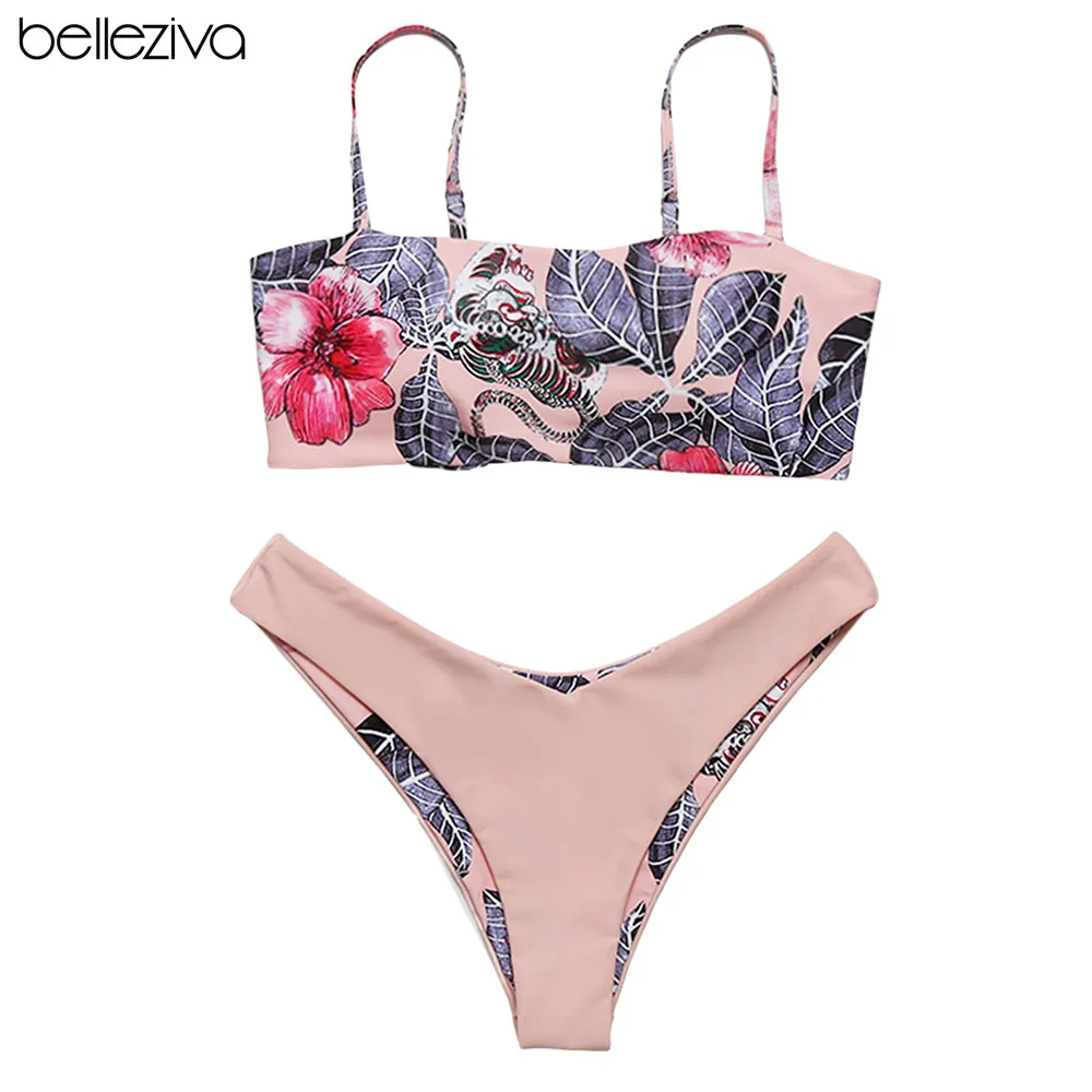 Belleziva Sexy Bikini 2019 Floral Printed High Cut Leg Swimsuit Split Bikini Push Up Low Waisted Brazilian Swimwear Beachwear
Belleziva Sexy Bikini 2019 Floral Printed High Cut Leg Swimsuit Split Bikini Push Up Low Waisted Brazilian Swimwear Beachwear