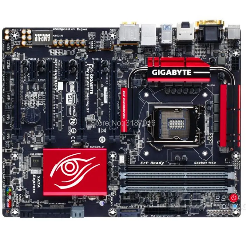 Для оригинальной б/у материнской платы Gigabyte GA-Z97X-Gaming GT Z97 Socket LGA 1150 DDR3 USB3.0 SATA3.0 |