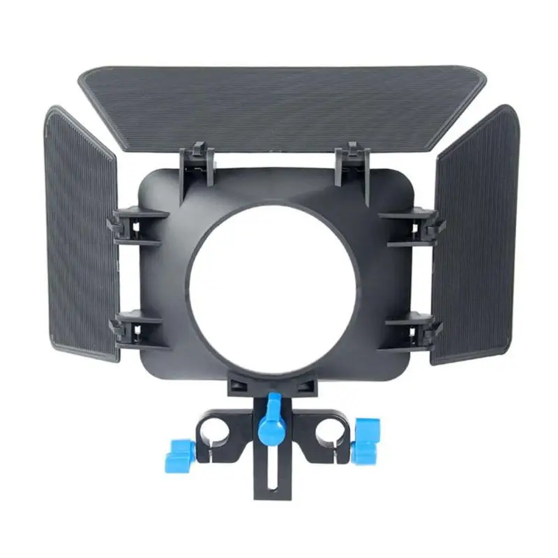 ABS Aluminum 85mm 3 Blades Camera Matte Box Lens Hood Follow Focus Adjustable Height For 15mm Slideway DSLR Camera 200g
ABS Aluminum 85mm 3 Blades Camera Matte Box Lens Hood Follow Focus Adjustable Height For 15mm Slideway DSLR Camera 200g