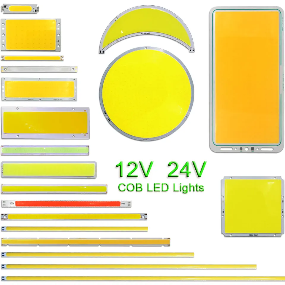 12V COB LED Light Bulb DC12V LED Lamp for Truck Car Lighting DIY Mix Size 2W-200W COB Chip Warm Natural White Blue Red Color LED
12V COB LED Light Bulb DC12V LED Lamp for Truck Car Lighting DIY Mix Size 2W-200W COB Chip Warm Natural White Blue Red Color LED