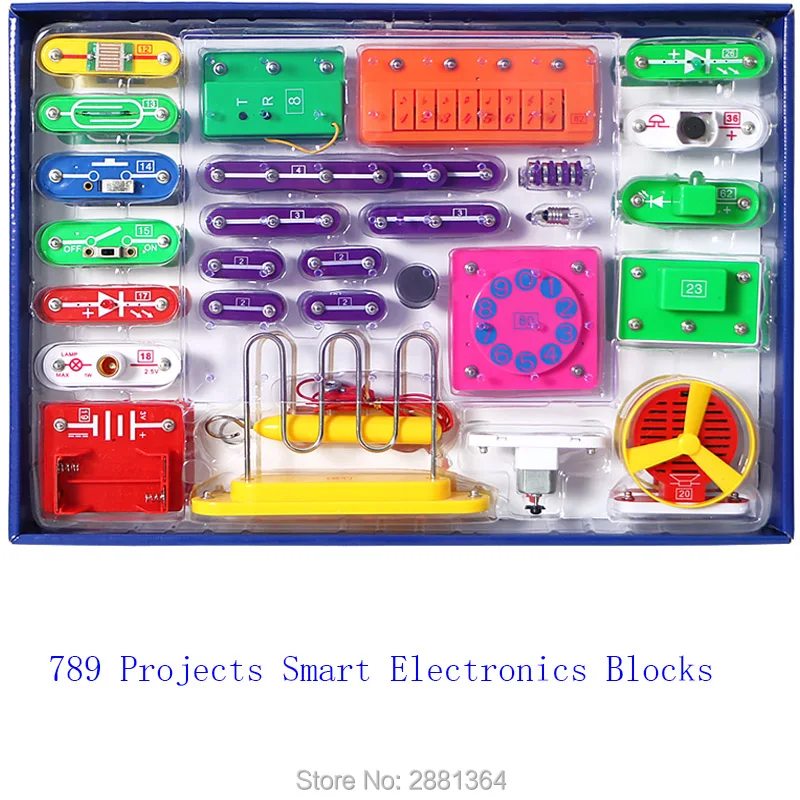 789 Kinds Capture circuit Electronics Discovery Kit Smart Electronic Building Blocks Assembling Educational Learning Smart toy
789 Kinds Capture circuit Electronics Discovery Kit Smart Electronic Building Blocks Assembling Educational Learning Smart toy
