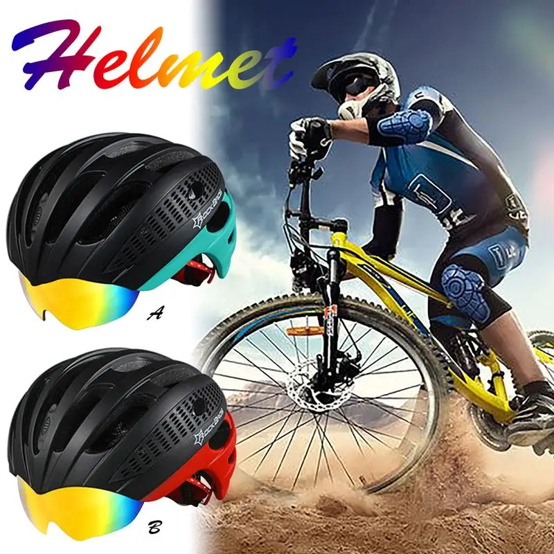RIDECYLE Cycling Helmate WT049 Mountain Bike Helmet, Man And Woman Riding Helmet With Spectacles And Goggles Helmet
RIDECYLE Cycling Helmate WT049 Mountain Bike Helmet, Man And Woman Riding Helmet With Spectacles And Goggles Helmet