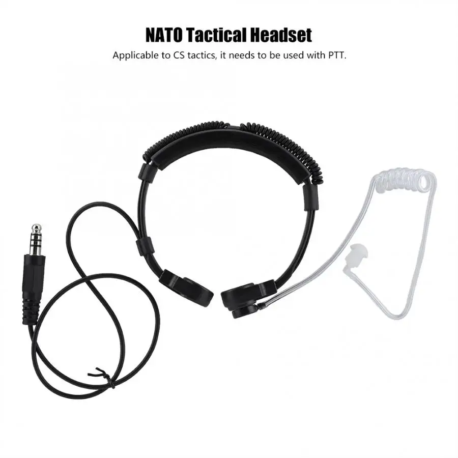 auriculares NATO Plug CS Tactical Throat Microphone Air Duct Walkie-talkie In-ear Headset Earpiece wireless headphones
auriculares NATO Plug CS Tactical Throat Microphone Air Duct Walkie-talkie In-ear Headset Earpiece wireless headphones