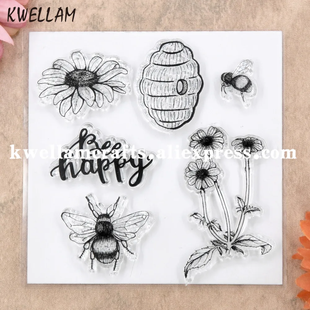 Bee Happy Flowers Scrapbook DIY photo cards rubber stamp clear stamp transparent stamp 10.5x10.5cm KW8122701
Bee Happy Flowers Scrapbook DIY photo cards rubber stamp clear stamp transparent stamp 10.5x10.5cm KW8122701