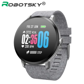 Robotsky V11 Smart Watch IP67 Waterproof Tempered glass Activity Fitness Tracker Heart Rate Monitor Sports Men Women Smartwatch
Robotsky V11 Smart Watch IP67 Waterproof Tempered glass Activity Fitness Tracker Heart Rate Monitor Sports Men Women Smartwatch