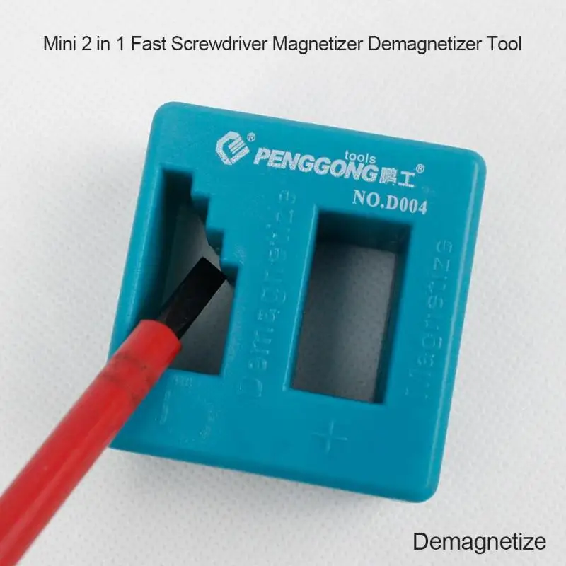 Mini 2 in 1 Fast Magnetizer Demagnetizer Tool Stainless Steel for Electric/Manual Screwdriver
Mini 2 in 1 Fast Magnetizer Demagnetizer Tool Stainless Steel for Electric/Manual Screwdriver