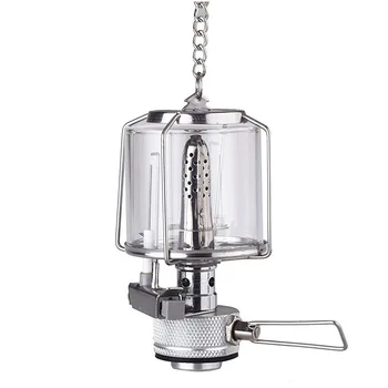 Mini Portable Hanging Camping Lantern Gas Light Tent Lamp Torch Glass Lamp Chimney Butane 80LUX Silver
Mini Portable Hanging Camping Lantern Gas Light Tent Lamp Torch Glass Lamp Chimney Butane 80LUX Silver