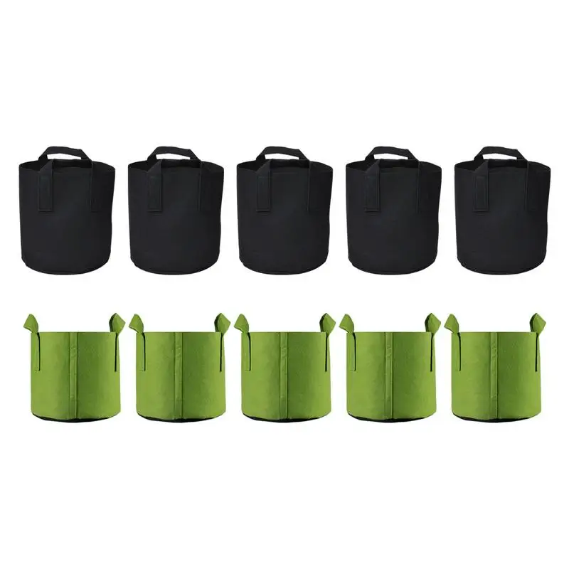 5pcs Tree Planting Bag Durable Green Nursery Seedling Bag Nutrition Flower Pot Thickened Greenhouse Vertical Garden Supplies
5pcs Tree Planting Bag Durable Green Nursery Seedling Bag Nutrition Flower Pot Thickened Greenhouse Vertical Garden Supplies
