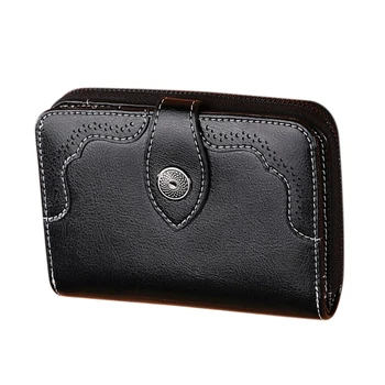 SENDEFN Boutique Fashion Leather Ladies Short Wallet Korean Version Two Fold Women's Zipper Retro Oil Wax Leather Wallet
SENDEFN Boutique Fashion Leather Ladies Short Wallet Korean Version Two Fold Women's Zipper Retro Oil Wax Leather Wallet