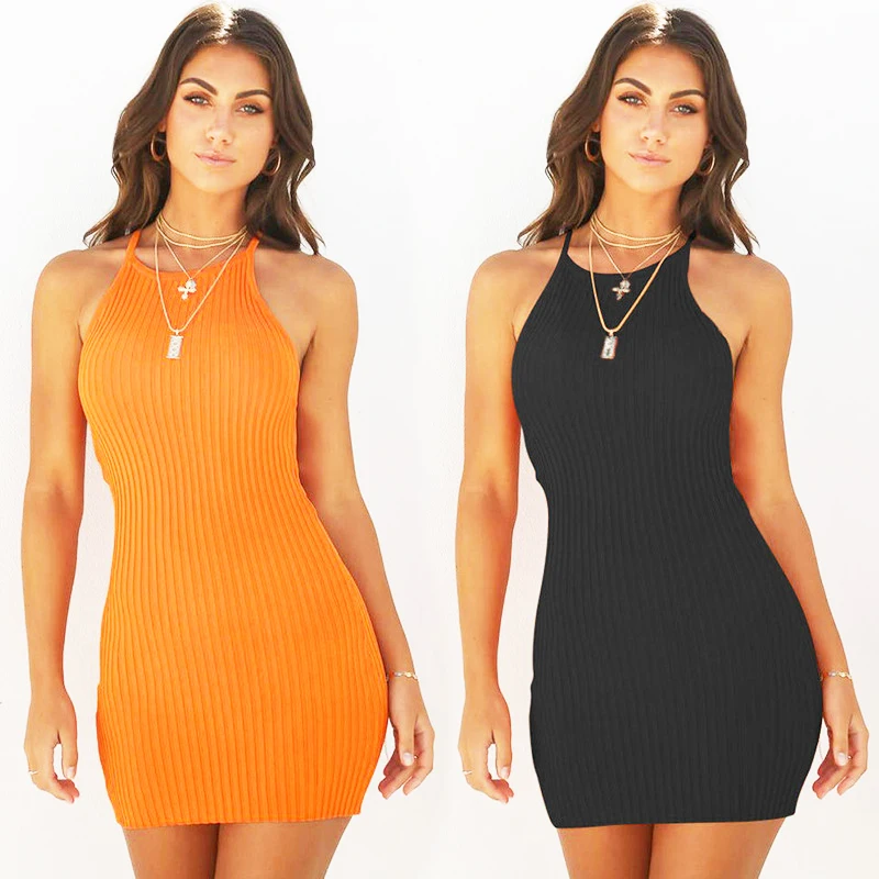 Women Sexy Club Backless Spaghetti Strap Summer Dress 2018 Cotton Ladies Elastic Bodycon Black Yellow Party Mini Dresses
Women Sexy Club Backless Spaghetti Strap Summer Dress 2018 Cotton Ladies Elastic Bodycon Black Yellow Party Mini Dresses