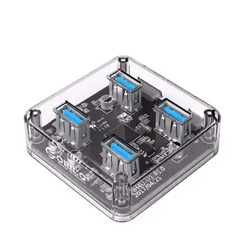 ORICO MH4U 4 Ports USB3.0 Transparent Desktop HUB With Rubber Anti-Skid Pad Reserced External Power Supply
ORICO MH4U 4 Ports USB3.0 Transparent Desktop HUB With Rubber Anti-Skid Pad Reserced External Power Supply