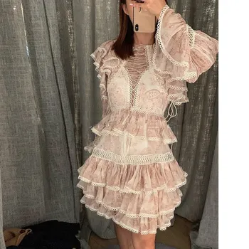 Spring 2019 Fashion Hollow Out Women Print Dress High Waist Ruffles Dress Flae Sleeve Beach Mini Dresses
Spring 2019 Fashion Hollow Out Women Print Dress High Waist Ruffles Dress Flae Sleeve Beach Mini Dresses