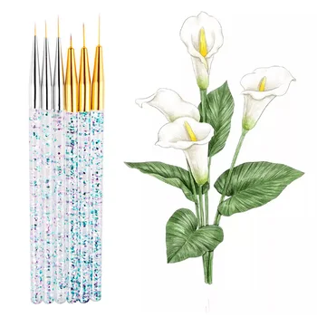 3pcs/set Glitter Sequin Handle Nylon Paint Brush Acrylic Watercolor Gouache Nail Brush Pen Set For Artist School Art Supplies 
3pcs/set Glitter Sequin Handle Nylon Paint Brush Acrylic Watercolor Gouache Nail Brush Pen Set For Artist School Art Supplies