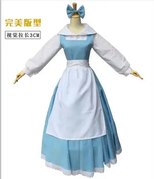 Free shipping Beauty and the Beast princess belle maid adult women Cosplay Costume Halloween party fancy Costume Suit Dress
Free shipping Beauty and the Beast princess belle maid adult women Cosplay Costume Halloween party fancy Costume Suit Dress
