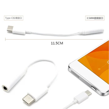 10pcs/lot Type-C to 3.5mm Earphone cable Adapter usb 3.1 Type C USB-C male to 3.5 AUX audio female Jack for Letv Xiaomi Samsung
10pcs/lot Type-C to 3.5mm Earphone cable Adapter usb 3.1 Type C USB-C male to 3.5 AUX audio female Jack for Letv Xiaomi Samsung