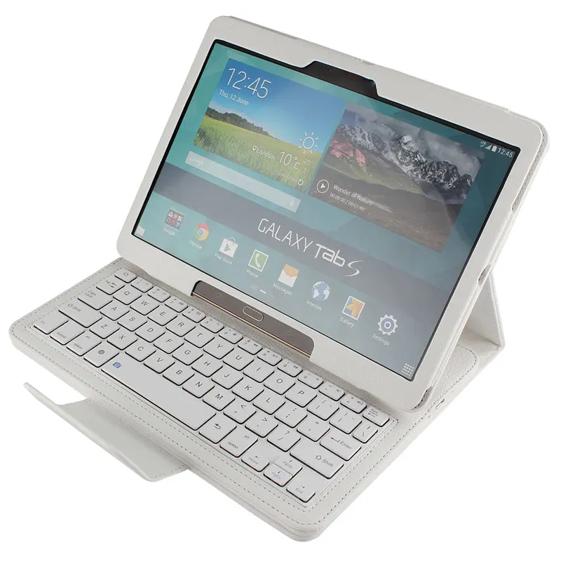 Съемная Беспроводная Bluetooth клавиатура для Samsung Galaxy Tab S SM T800 T805 10 5 'ƈ в 1 кожаный