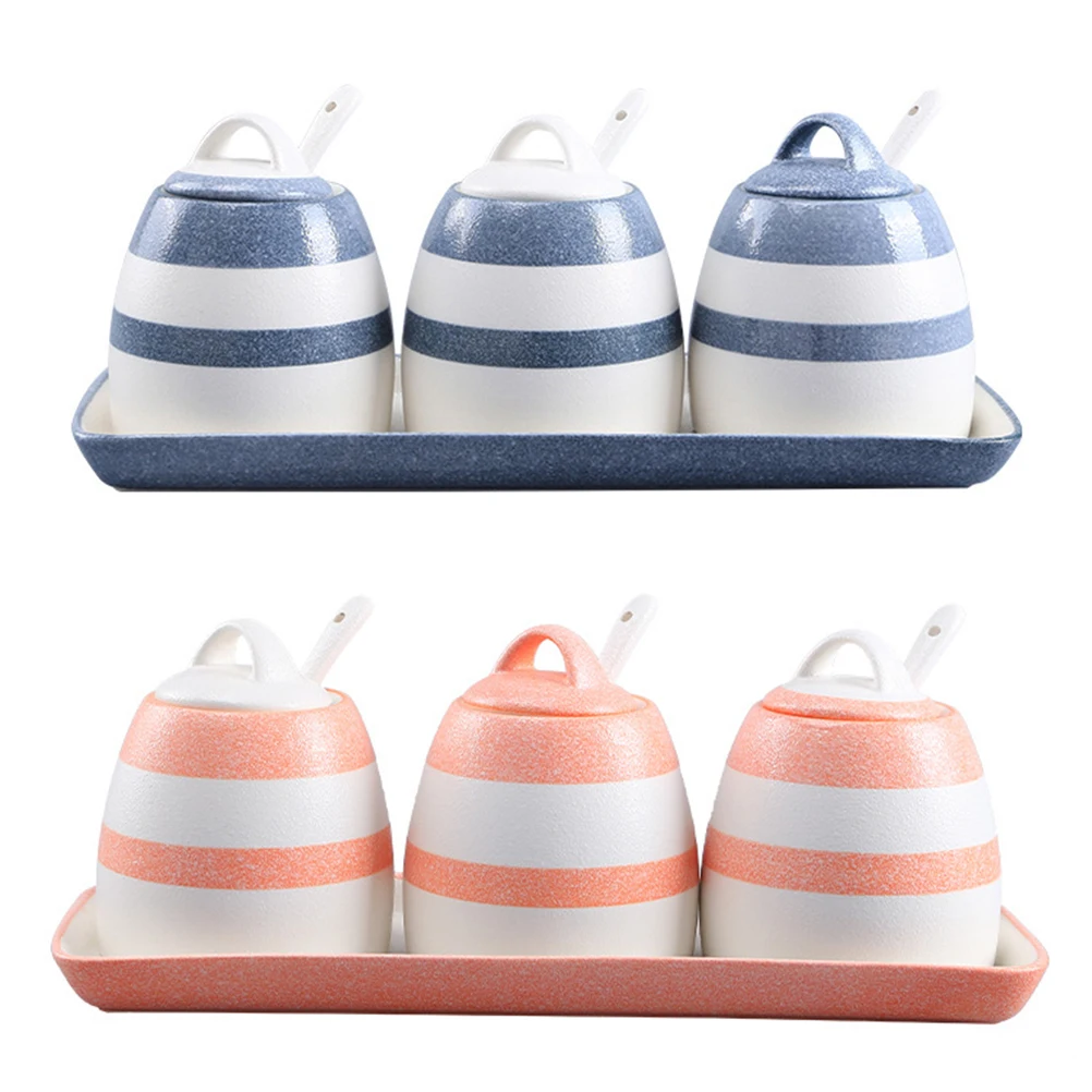 3pcs/Set Creative Ceramic Seasoning Bottle Set Condiment Jar Set Condiment Storage Container with Lid Spoon and Serving Trays
3pcs/Set Creative Ceramic Seasoning Bottle Set Condiment Jar Set Condiment Storage Container with Lid Spoon and Serving Trays