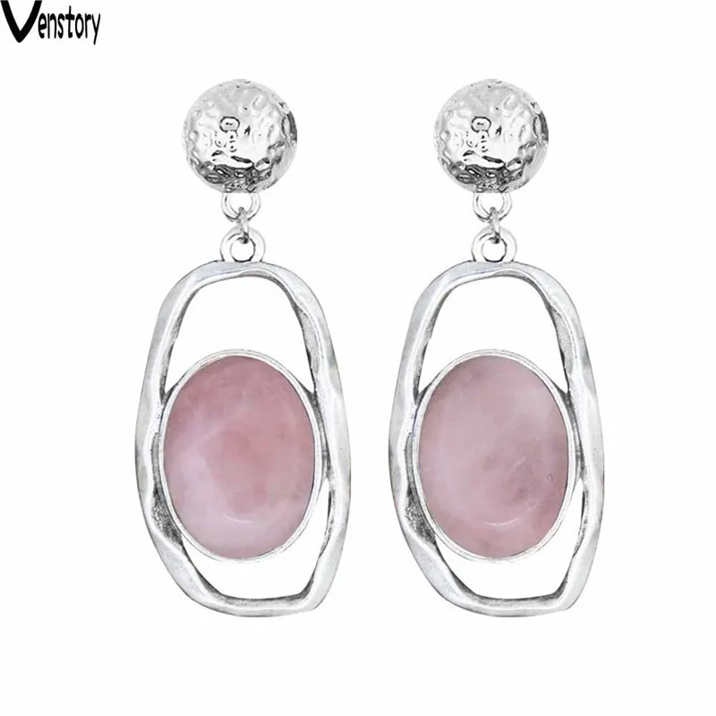 Oval Natural Light Pink Quartz Stud Earrings Irregular Pendant Cabochon Bead Antique Silver Plated Jewelry For Women
Oval Natural Light Pink Quartz Stud Earrings Irregular Pendant Cabochon Bead Antique Silver Plated Jewelry For Women
