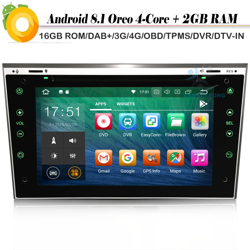 2 din DAB+ Quad core Android 8.1 Autoradio Bluetooth OBD NAVI WiFi 4G Radio Car CD Player for Opel Astra Vivaro Meriva Signum
2 din DAB+ Quad core Android 8.1 Autoradio Bluetooth OBD NAVI WiFi 4G Radio Car CD Player for Opel Astra Vivaro Meriva Signum