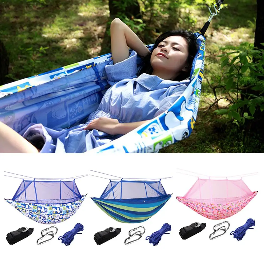 Thickened Canvas Hammock with Mosquito-proof Cover Anti-rollover Hammock for Outdoor Hiking Camping
Thickened Canvas Hammock with Mosquito-proof Cover Anti-rollover Hammock for Outdoor Hiking Camping