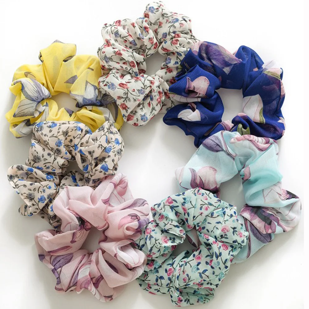 Fashion Women's Chiffon Flowers Print Scrunchie Elegant Soft Elastic Hair Bands Rope Ties Girls Hair Accessories Ponytail Holder
Fashion Women's Chiffon Flowers Print Scrunchie Elegant Soft Elastic Hair Bands Rope Ties Girls Hair Accessories Ponytail Holder