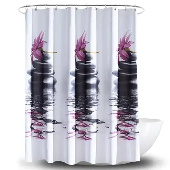 Moldproof Waterproof Shower Curtain Purple Flower Stone Bathroom Curtain Luxury Bath Curtains Rideau De Douche Bathroom Product
Moldproof Waterproof Shower Curtain Purple Flower Stone Bathroom Curtain Luxury Bath Curtains Rideau De Douche Bathroom Product
