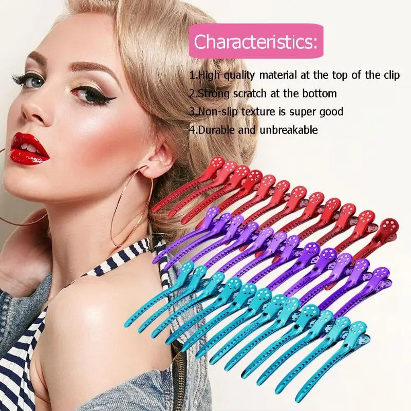 1212/10pcsPro Salon Hairdressing Tools Duck Mouth Hairdresser Hair Clip Clips Hair Stainless Steel Hairdressing Sectioning Clamp
1212/10pcsPro Salon Hairdressing Tools Duck Mouth Hairdresser Hair Clip Clips Hair Stainless Steel Hairdressing Sectioning Clamp