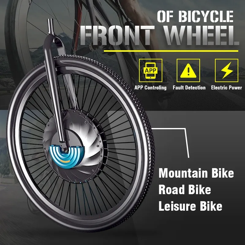 26 inch Electric Bicycle Wheel Bike Leisure Bike App Control Adjustable Speed Mode Electric Front Wheel For Bicycle Motorbike
26 inch Electric Bicycle Wheel Bike Leisure Bike App Control Adjustable Speed Mode Electric Front Wheel For Bicycle Motorbike
