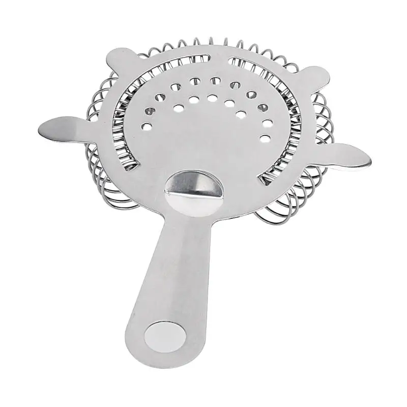Good Polished Stainless Steel Cocktail Strainer Shaker Wire Mixed Drink Ice Colander Filter Bar Strainers Drinking Tools | Дом и сад