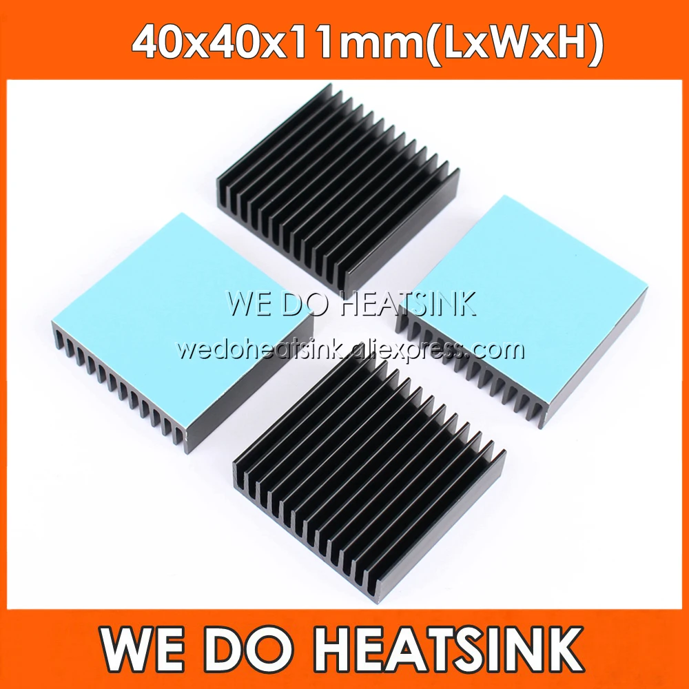 5pcs Aluminum 32x40x11mm Black Heatsink Radiator Heat Sink Cooler
