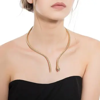 Trendy Personality Hyperbole Snake Choker Necklace For Women Silver Gold Color Statement Necklace jewelry
Trendy Personality Hyperbole Snake Choker Necklace For Women Silver Gold Color Statement Necklace jewelry