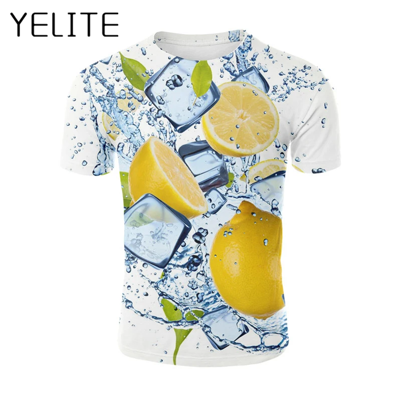 YELITE 2019 Novelty Fruit 3d Print T Shirt Men Funny Design Lemon And Ice Drinkling T-shirt Summer Clothes Creative Casual Top
YELITE 2019 Novelty Fruit 3d Print T Shirt Men Funny Design Lemon And Ice Drinkling T-shirt Summer Clothes Creative Casual Top