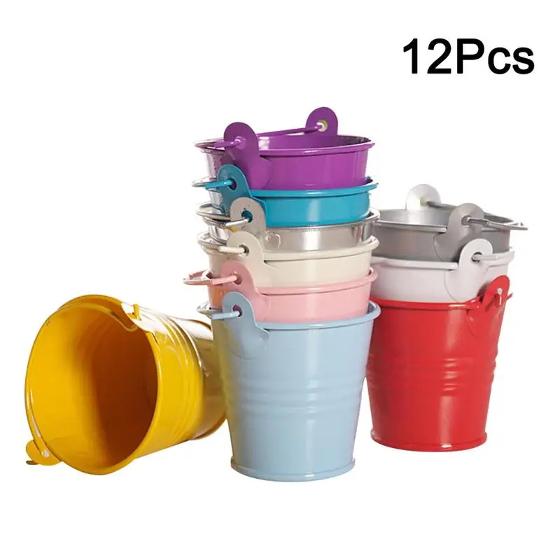 12pcs Candy Colored Mini Iron Metal Decorative Flower Pots Vases Planters Buckets for Wedding Garden Party (Random Color)
12pcs Candy Colored Mini Iron Metal Decorative Flower Pots Vases Planters Buckets for Wedding Garden Party (Random Color)