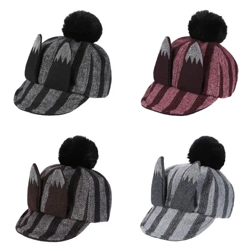 Vintage Winter 3D Ears Soft Pompon Baseball Cap Kids Sticker Woolen Hat Cap Kids Sticker Woolen Hat Accessories
Vintage Winter 3D Ears Soft Pompon Baseball Cap Kids Sticker Woolen Hat Cap Kids Sticker Woolen Hat Accessories