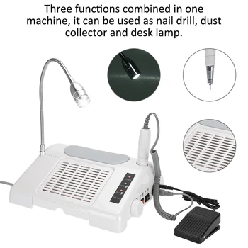 3 In 1 Multi-functional Manicure Machine LED Lighting Nail Dust Collector Nail Drill Manicure Pedicure Tool with LED Light 2 
3 In 1 Multi-functional Manicure Machine LED Lighting Nail Dust Collector Nail Drill Manicure Pedicure Tool with LED Light 2