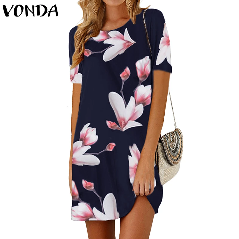 VONDA Women Floral Printed Dress 2019 Summer Vintage Casual Long Sleeve O Neck Party Beach Mini Desses Vestidos
VONDA Women Floral Printed Dress 2019 Summer Vintage Casual Long Sleeve O Neck Party Beach Mini Desses Vestidos