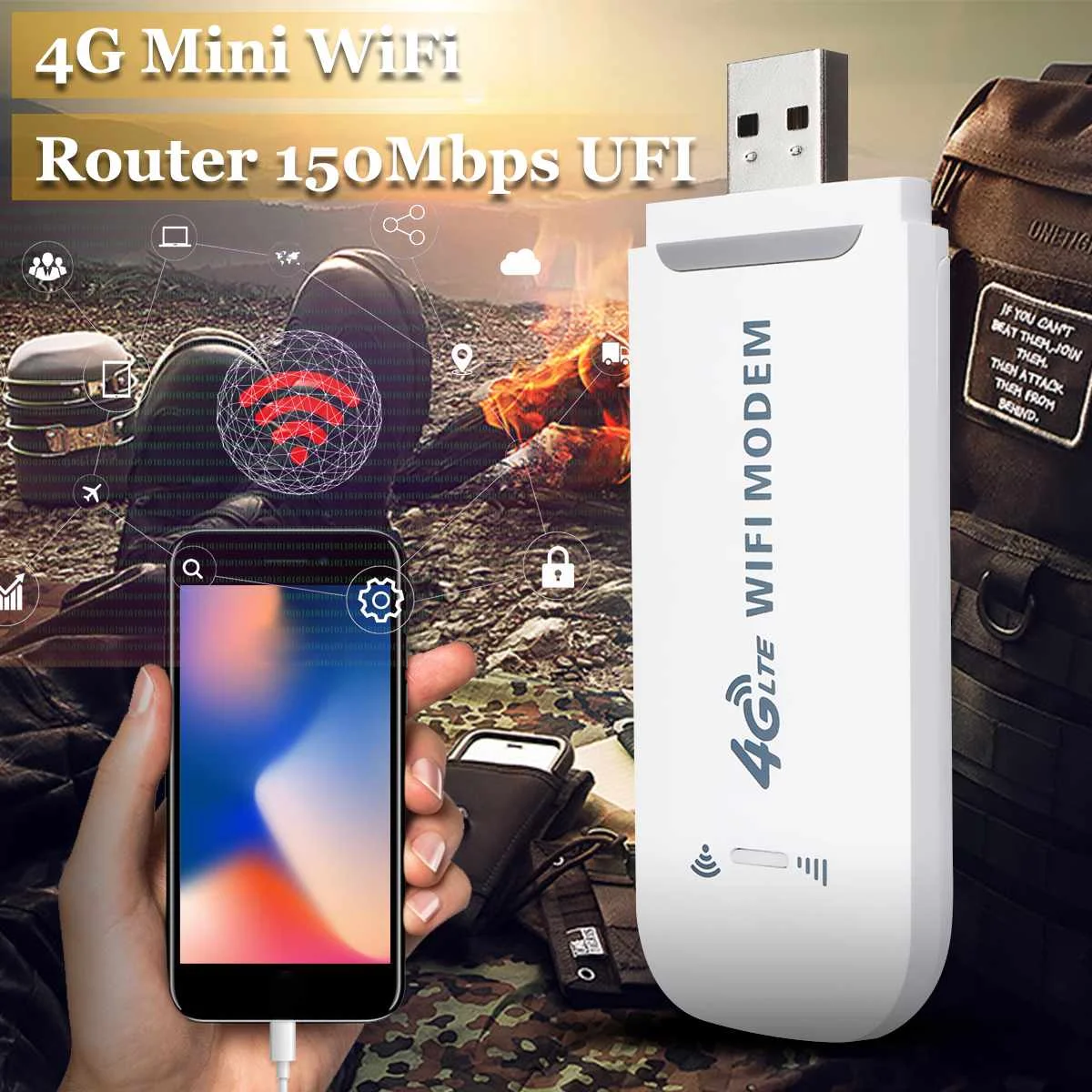 Portable 4G/3g Router LTE 4G Wireless Router Mobile Wifi Hotspot SIM Card Slot 150Mbps Support B1 / B3
Portable 4G/3g Router LTE 4G Wireless Router Mobile Wifi Hotspot SIM Card Slot 150Mbps Support B1 / B3