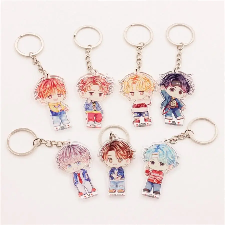 Kpop Member Cartoon Acrylic Keychain Jungkook Jimin V Cute Keyring Bag Pendant Gift
Kpop Member Cartoon Acrylic Keychain Jungkook Jimin V Cute Keyring Bag Pendant Gift