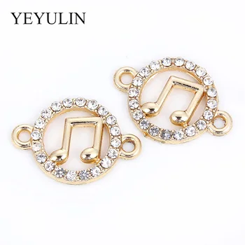 10 Pcs Music Symbol Gold Crystal Acrylic Alloy Connectors Jewelry Charm Fashion Jewelry Findings For Making Necklace Bracelet
10 Pcs Music Symbol Gold Crystal Acrylic Alloy Connectors Jewelry Charm Fashion Jewelry Findings For Making Necklace Bracelet