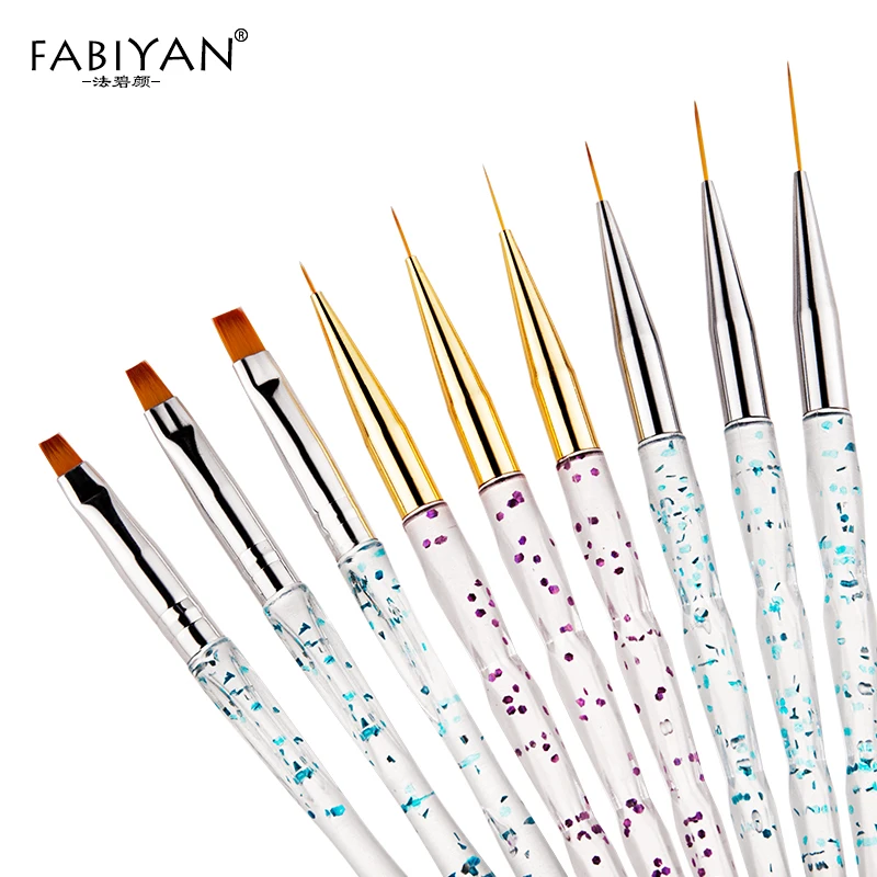 3pcs/set Transparent Nail Art Round Flat Top Acrylic UV Gel Polish Extension Design Painting Drawing Pen Brushes Line Grid Pen
3pcs/set Transparent Nail Art Round Flat Top Acrylic UV Gel Polish Extension Design Painting Drawing Pen Brushes Line Grid Pen