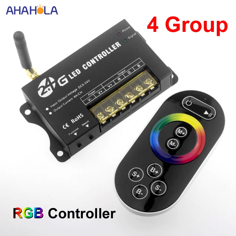 4 Group 2.4G CCT Rgb Led Strip Controller 12v 24v RF Wireless Remote Led Rgb Controller Touch Switch Led Rgb Controller 12-24v
4 Group 2.4G CCT Rgb Led Strip Controller 12v 24v RF Wireless Remote Led Rgb Controller Touch Switch Led Rgb Controller 12-24v