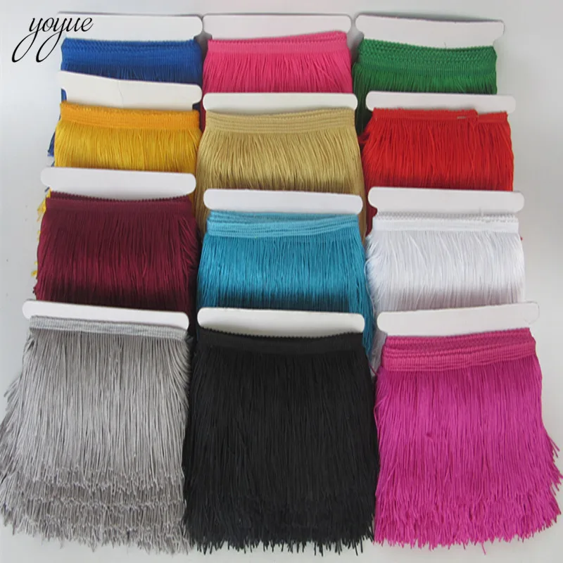 YOYUE 1Yard/lot 10CM Long Lace Fringe Trim Polyester Tassel Fringe Trimming Diy Latin Dress Stage Clothe Accessories Lace Ribbon
YOYUE 1Yard/lot 10CM Long Lace Fringe Trim Polyester Tassel Fringe Trimming Diy Latin Dress Stage Clothe Accessories Lace Ribbon